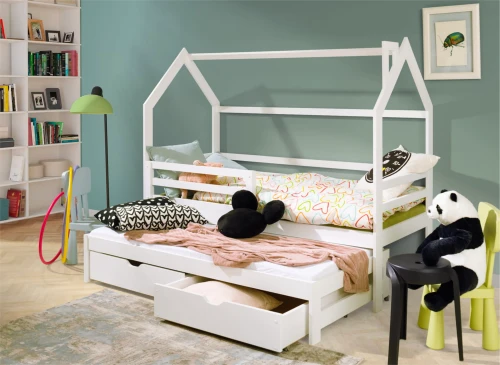 DANEK 80x160 white children's house bed Lano Furniture