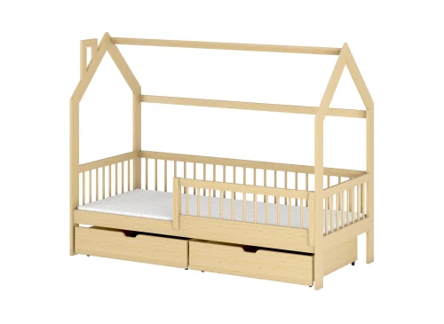 OSKAR 90x190 pine children's house bed Lano Furniture