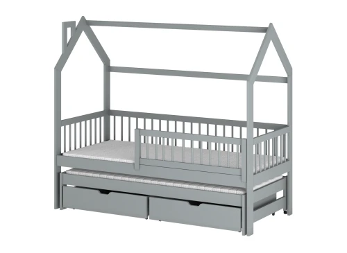 PAPI 90x180 grey children's house bed Lano Furniture