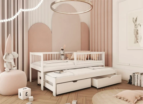 SOFTI 90x200 white children's bed Lano Furniture