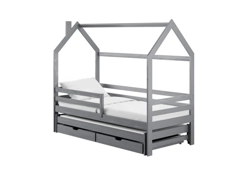 DISNEY 90x180 grey children's house bed Lano Furniture