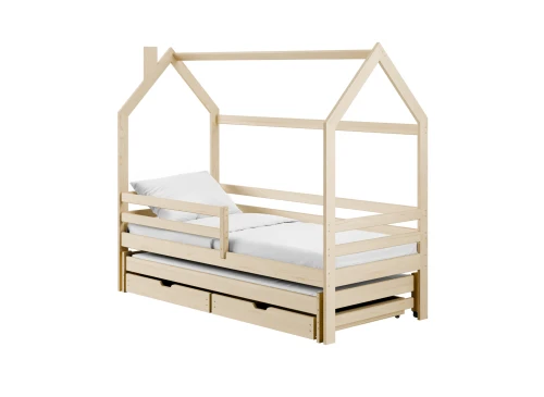 DANEK 80x160 pine children's house bed Lano Furniture