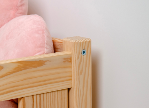 BELLA 90x190 borovica detská Montessori podlahová posteľ Lano Nábytok