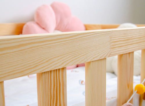 BELLA 90x190 borovica detská Montessori podlahová posteľ Lano Nábytok
