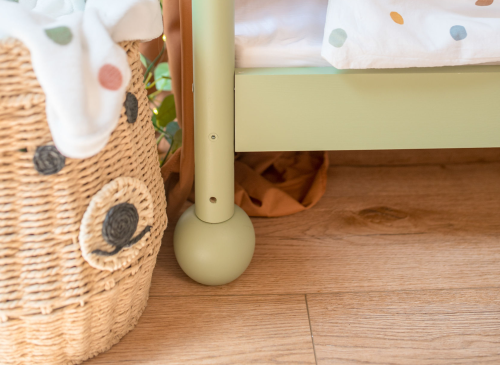 STAR 90x200 olivová jednolôžková detská posteľ montessori Lano Nábytok