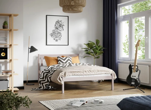 TEEN 120x200 cashmere youth single bed Lano Furniture