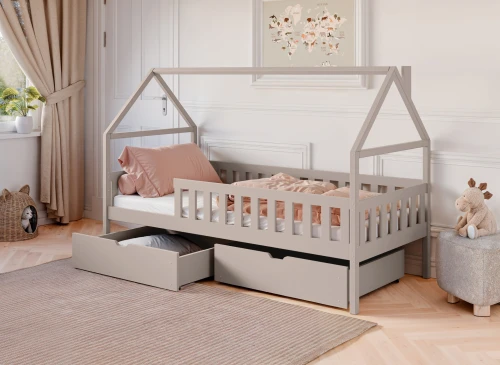 DOMI 80x190 kašmír detská jednolôžková posteľ Lano Nábytok