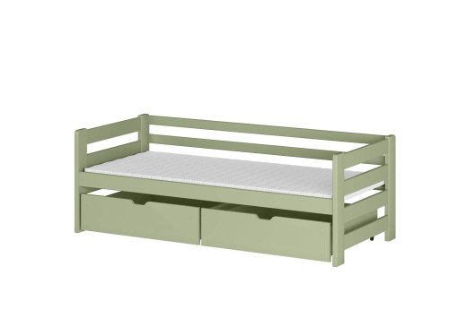 ERGO 90x180 olive green single children's bed Lano Furniture