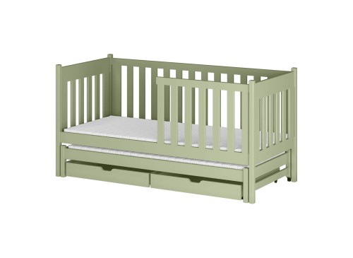 KAJA 80x190 olive green double trundle bed Lano Furniture