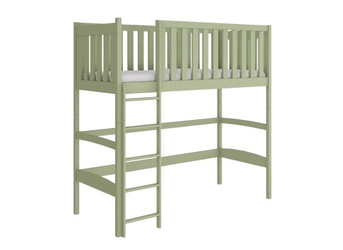 LAURA 90x190 olive green loft bed bed Lano Furniture