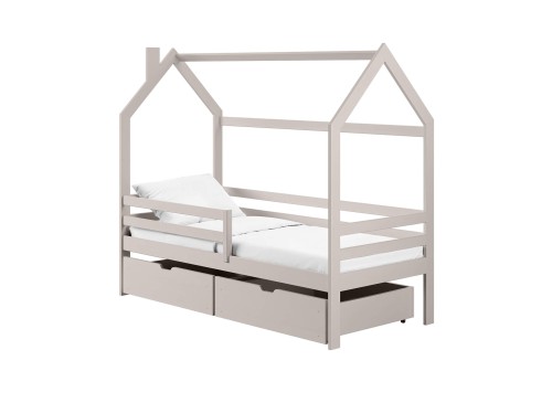 LILA 80x180 cashmere single children's house bed Lano Furniture