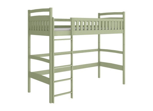 MIA 80x160 olive green loft bed Lano Furniture