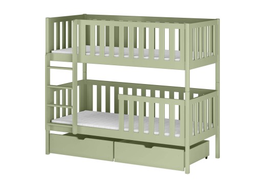 MICHALINA 80x190 olive green bunk bed Lano Furniture