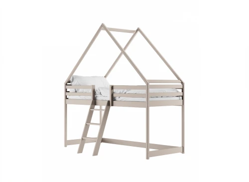 MOON 80x180 kašmír jednolôžková detská posteľ domček na antresole Lano Nábytok