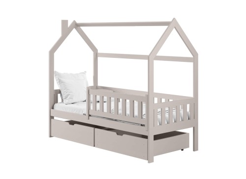 NATAN 90x200 cashmere single children's house bed Lano Furniture