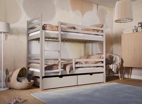 NEMO 90x180 kašmír poschodová posteľ Lano Nábytok