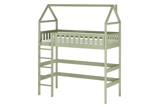 OTYLIA 80x190 olive green single high sleeper bed Lano Furniture