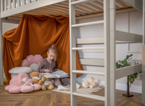 LAURA 80x180 cashmere loft bed Lano Furniture
