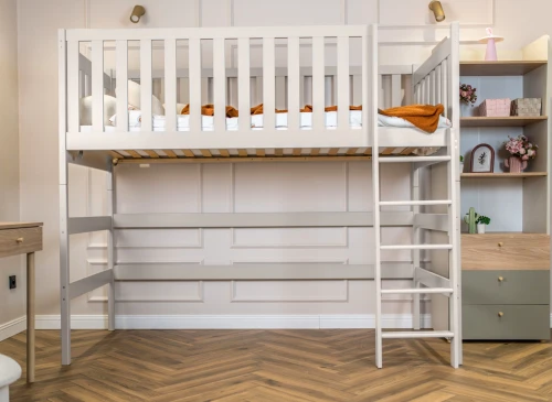LAURA 90x180 cashmere loft bed Lano Furniture