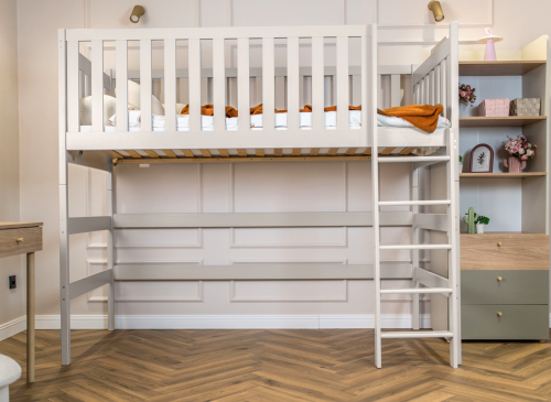 LAURA 90x200 cashmere loft bed Lano Furniture