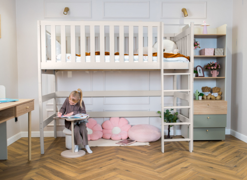 LAURA 90x200 cashmere loft bed Lano Furniture
