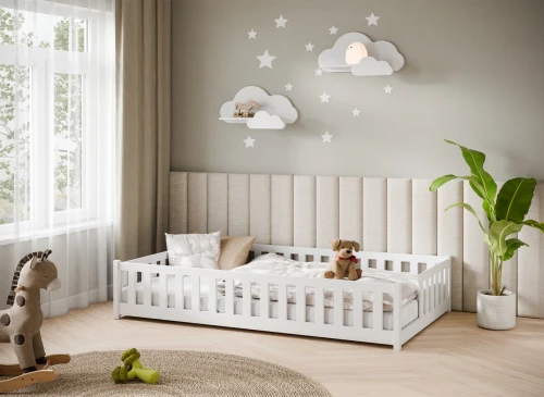 IVY 120x200 biela jednolůžková dětská postel Lano Nábytok