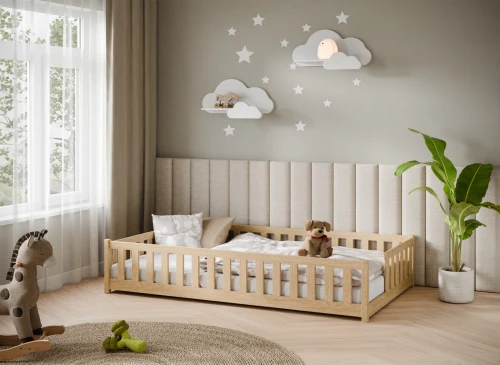 IVY 120x200 borovica jednolůžková dětská postel Lano Nábytok