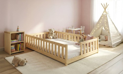 LEVI 140x200 borovica jednolůžková dětská postel Lano Nábytok