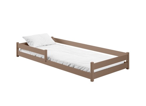 ALIS 90x190 milk chocolate Montessori floor bed for children Lano Furniture