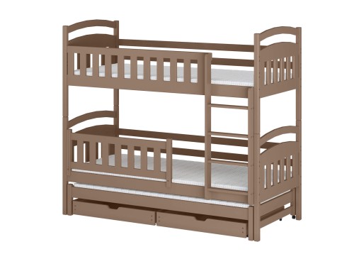 BLANKA 90x180 milk chocolate bunk bed Lano Furniture