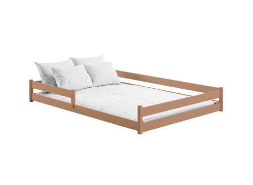 FINI 140x200 cinnamon Montessori floor bed for children Lano Furniture