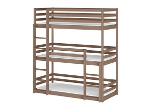 TED 90x200 milk chocolate bunk bed Lano Furniture