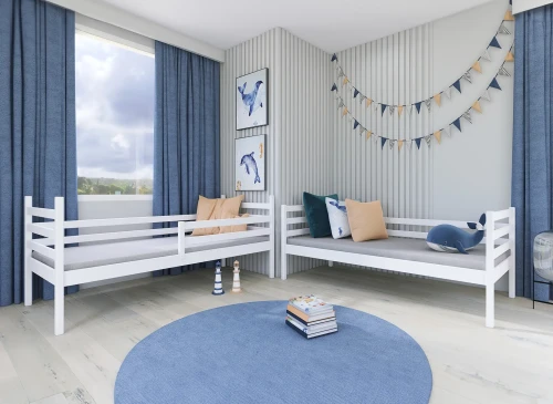 NEMO 90x200 Biela poschodová posteľ Lano Nábytok