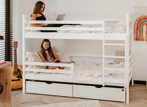 NEMO 90x200 Biela poschodová posteľ Lano Nábytok