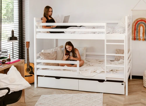 NEMO 90x200 Biela poschodová posteľ Lano Nábytok