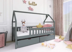 DOMI 90x200 graphite children's bed Lano Furniture