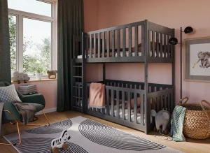 KONRAD 80X180 graphite bunk bed Lano Furniture