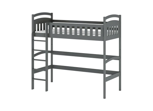 MIA 80x180 graphite loft bed Lano Furniture