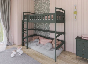 MIA 80x180 graphite loft bed Lano Furniture