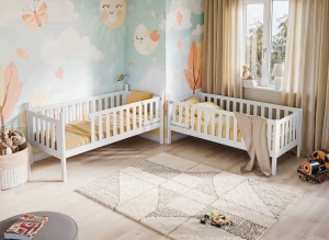 KSAWERY 80x180 ružová poschodová posteľ Lano Nábytok