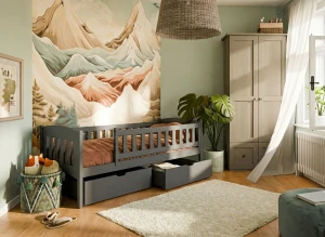 GUCIO 80x190 graphite children's bed Lano Furniture