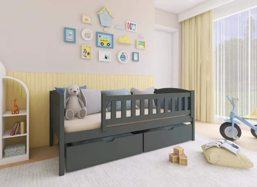 GUCIO 80x190 graphite children's bed Lano Furniture