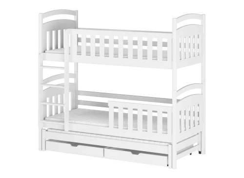 VIKI 90x200 white bunk bed Lano Furniture