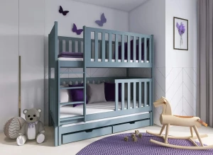 EMILKA 80x180 grey bunk bed Lano Furniture