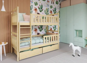 MONIKA 90x200 borovica poschodová posteľ Lano Nábytok