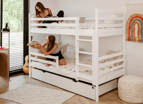 NEMO 80x180 white bunk bed Lano Furniture