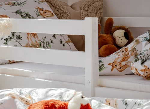 SENSO 80x160 white double trundle bed Lano Furniture