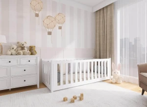 CONCEPT 80x200 white children's cot bed Lano Furniture