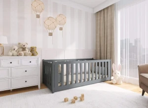 CONCEPT 90x190 graphite children's cot bed Lano Furniture