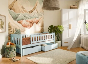 GUCIO 90x190 blue children's bed Lano Furniture